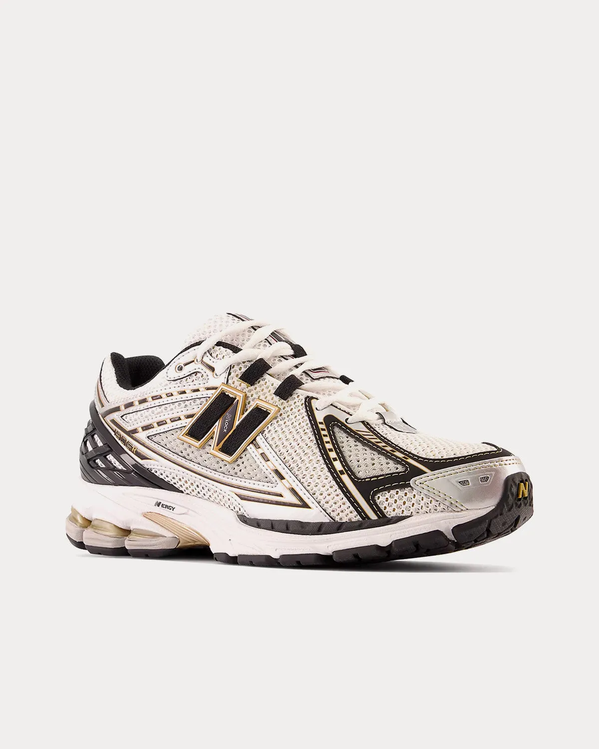 1906r Metallic Silver with Metallic Gold Low Top Sneakers