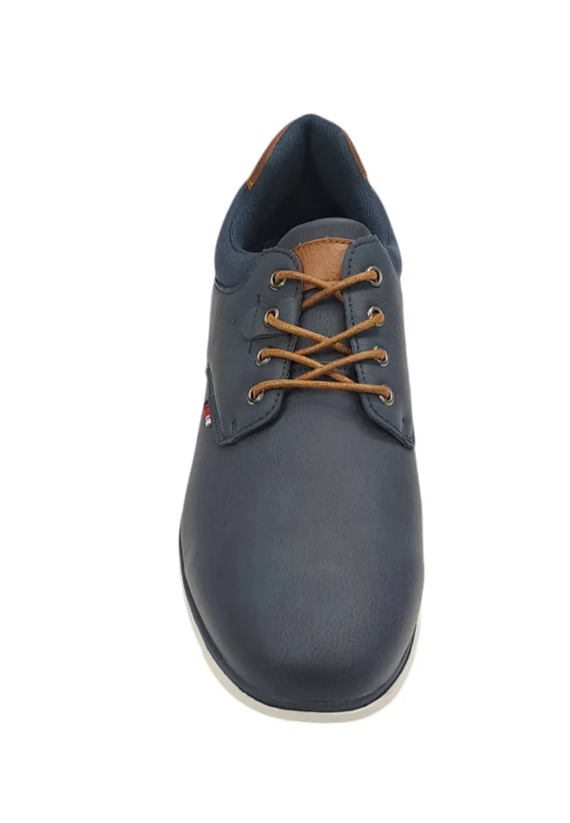 6th Sense Dolphin Casual Laced Shoe - Navy