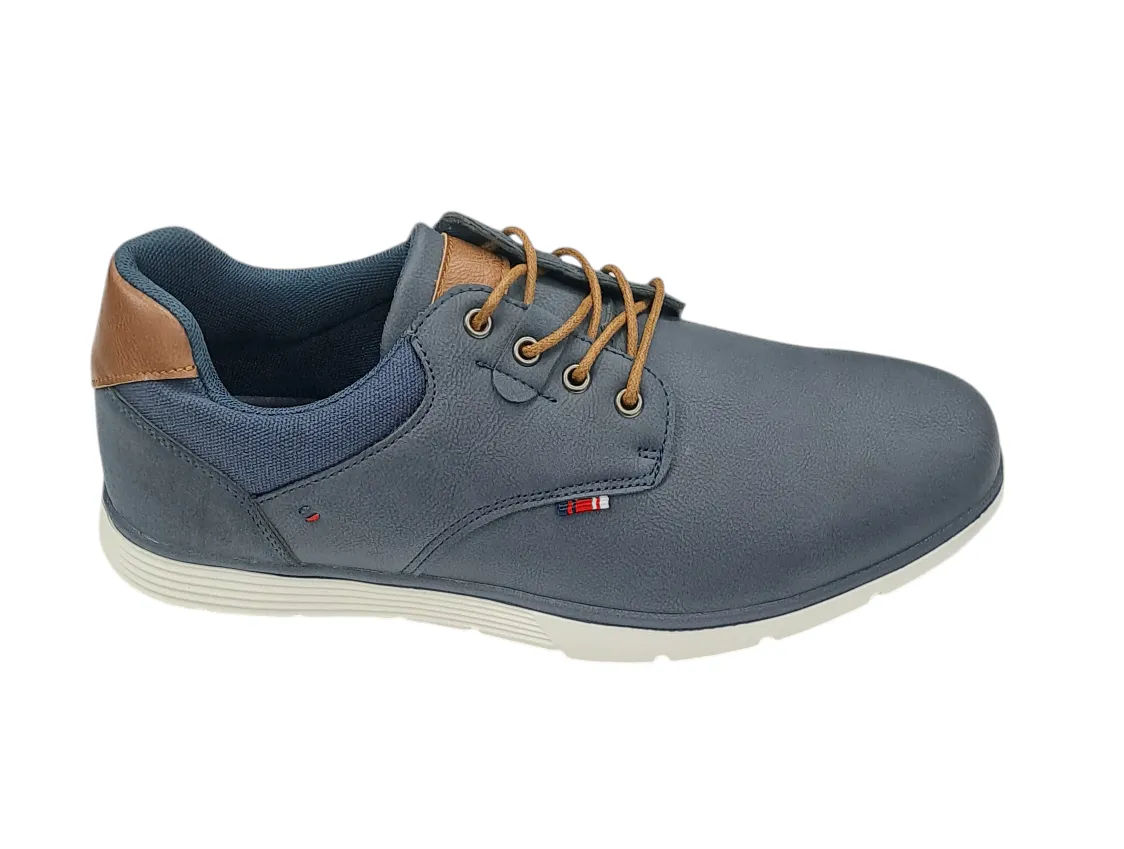 6th Sense Dolphin Casual Laced Shoe - Navy