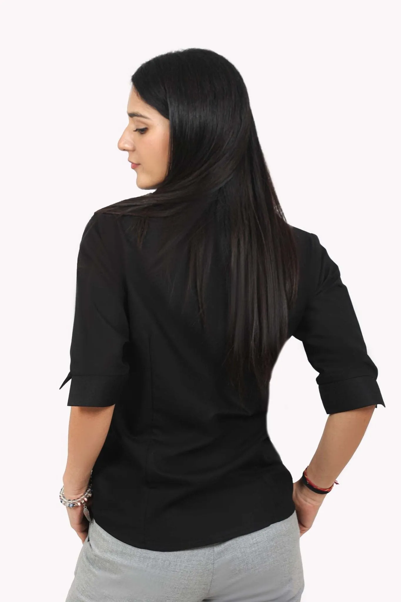 Bluebird Women Black Formal Shirt