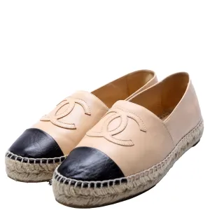 CC Espadrilles Size 37 Beige/Black