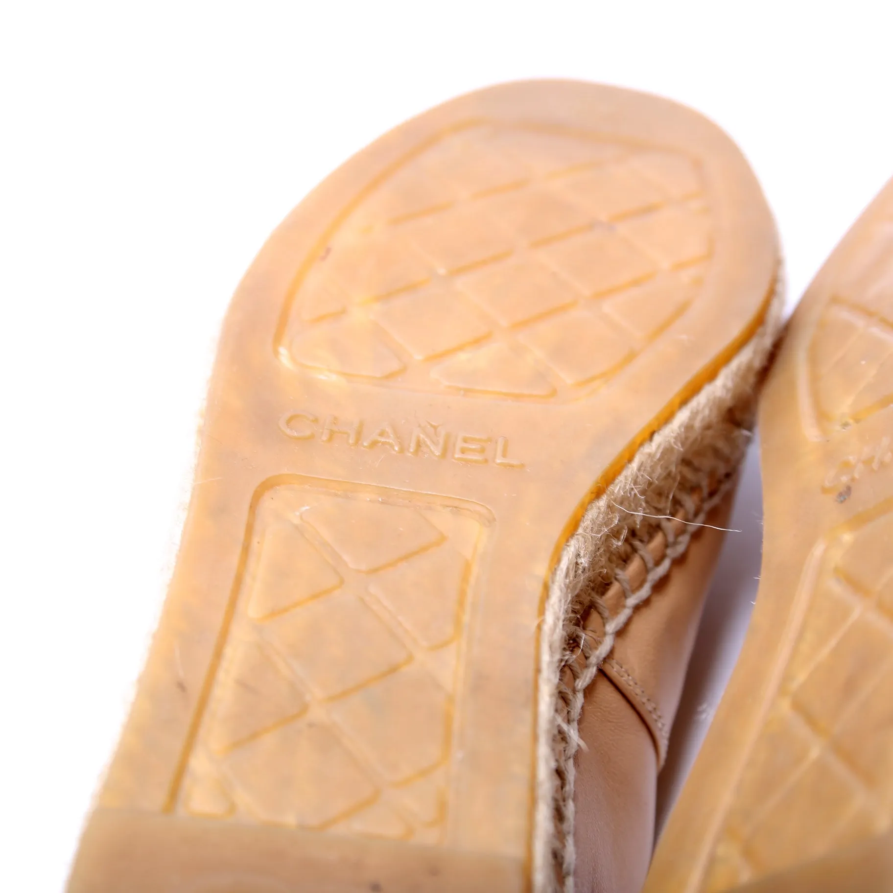 CC Espadrilles Size 37 Beige/Black