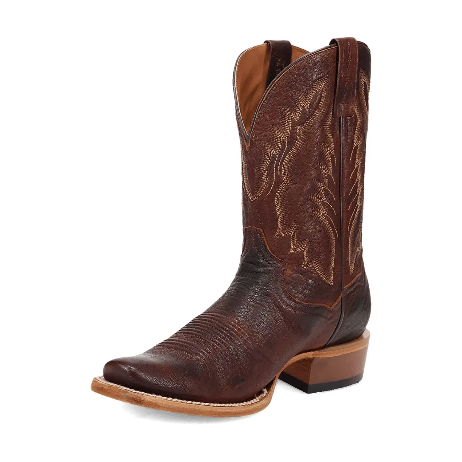 Dan Post Mens Boerne Cognac Leather Cowboy Boots 10.5 D