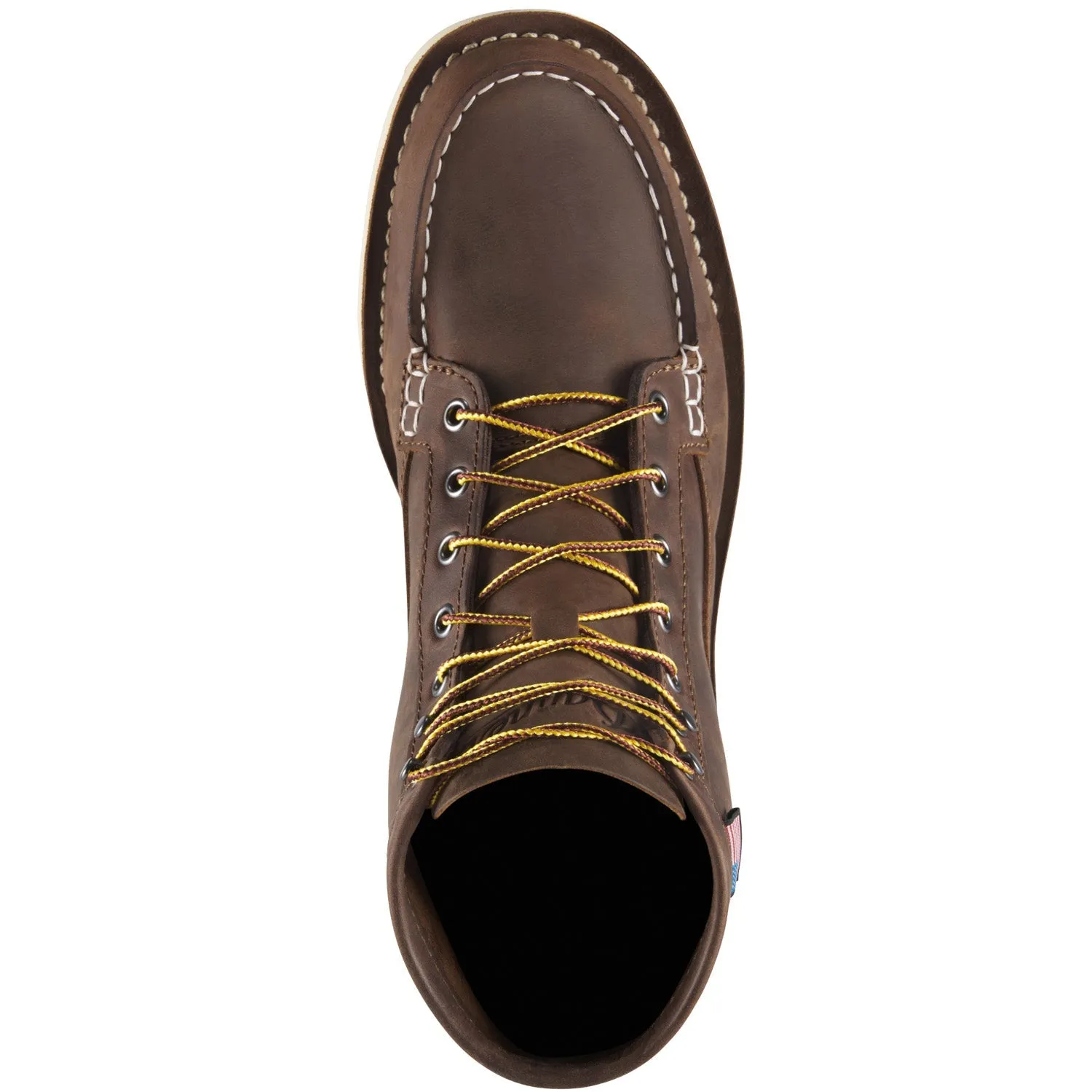 Danner Mens Bull Run Moc Toe GTX ST Brown Leather Work Boots