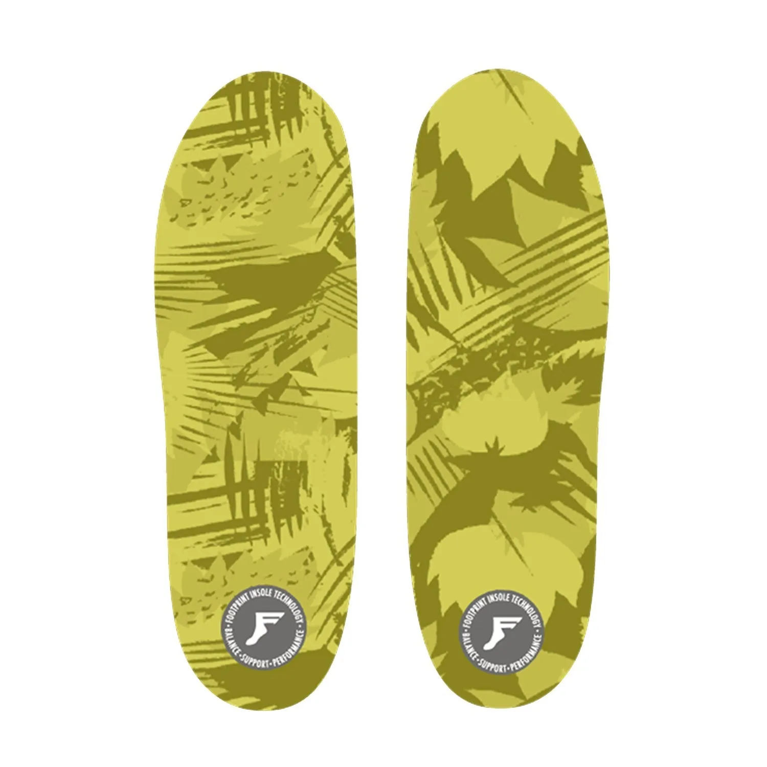 Footprint Kingfoam Flat Insoles 3mm Green Camo