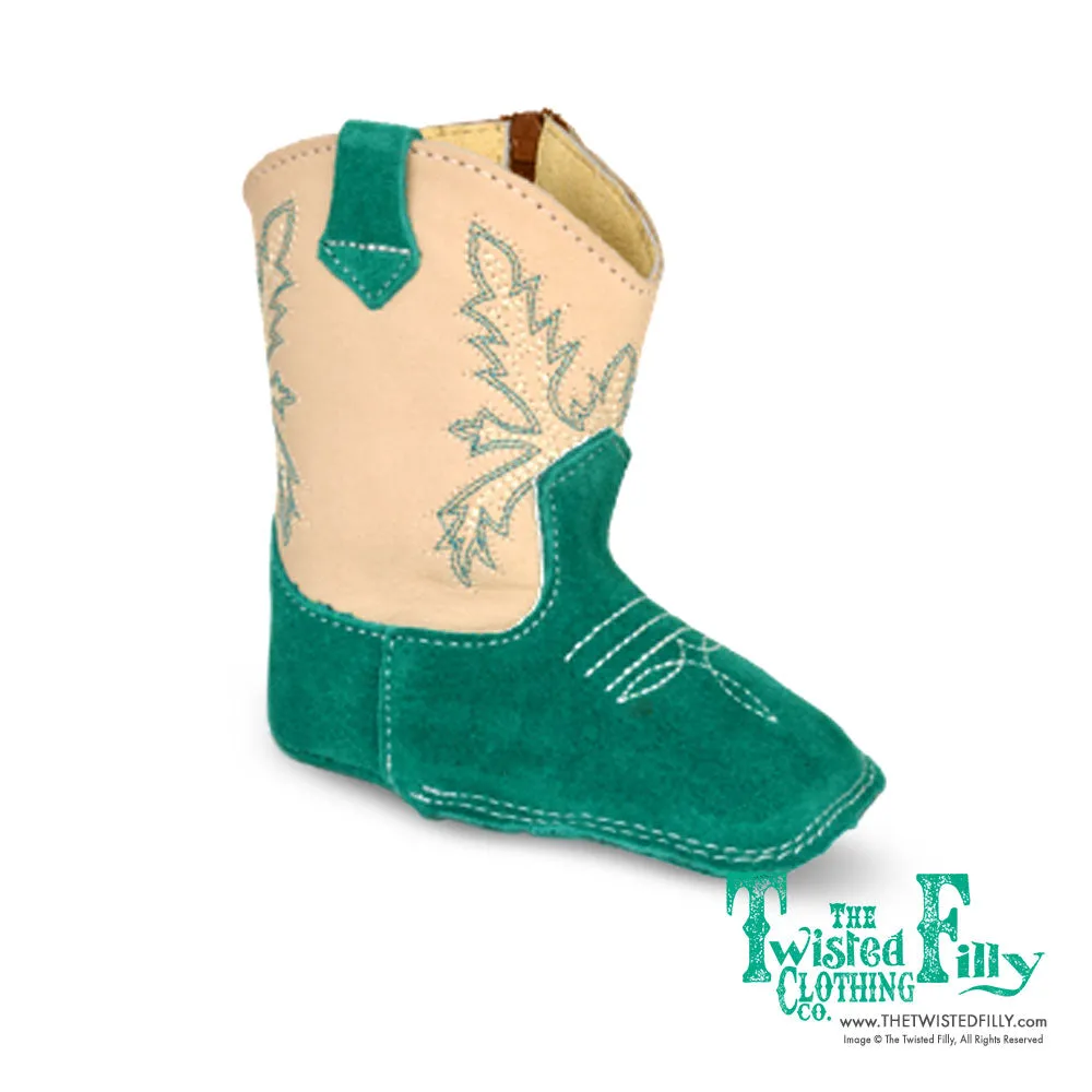 Genuine Leather Infant Kids Western Boots