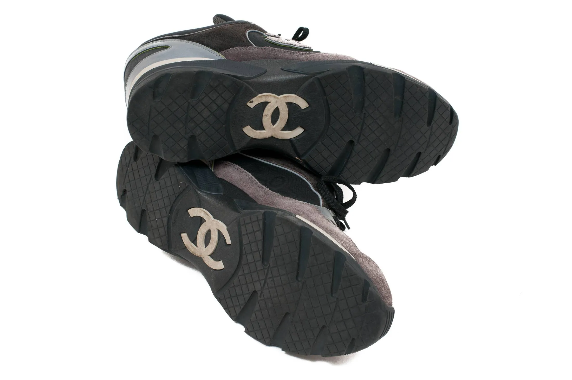 Grey Suede Trainers