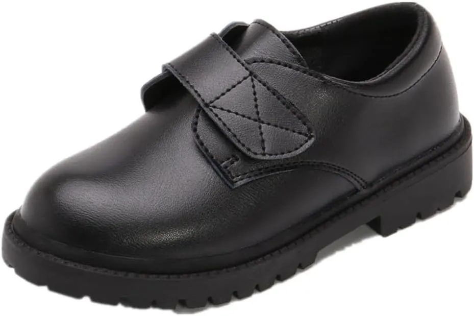 Kids Boys' Classic Lace-Up Oxford School Uniform Dress Shoes for Church Wedding Party Performance (Black 207, Little Kid, 11, Numeric, US Footwear Size System, Medium)