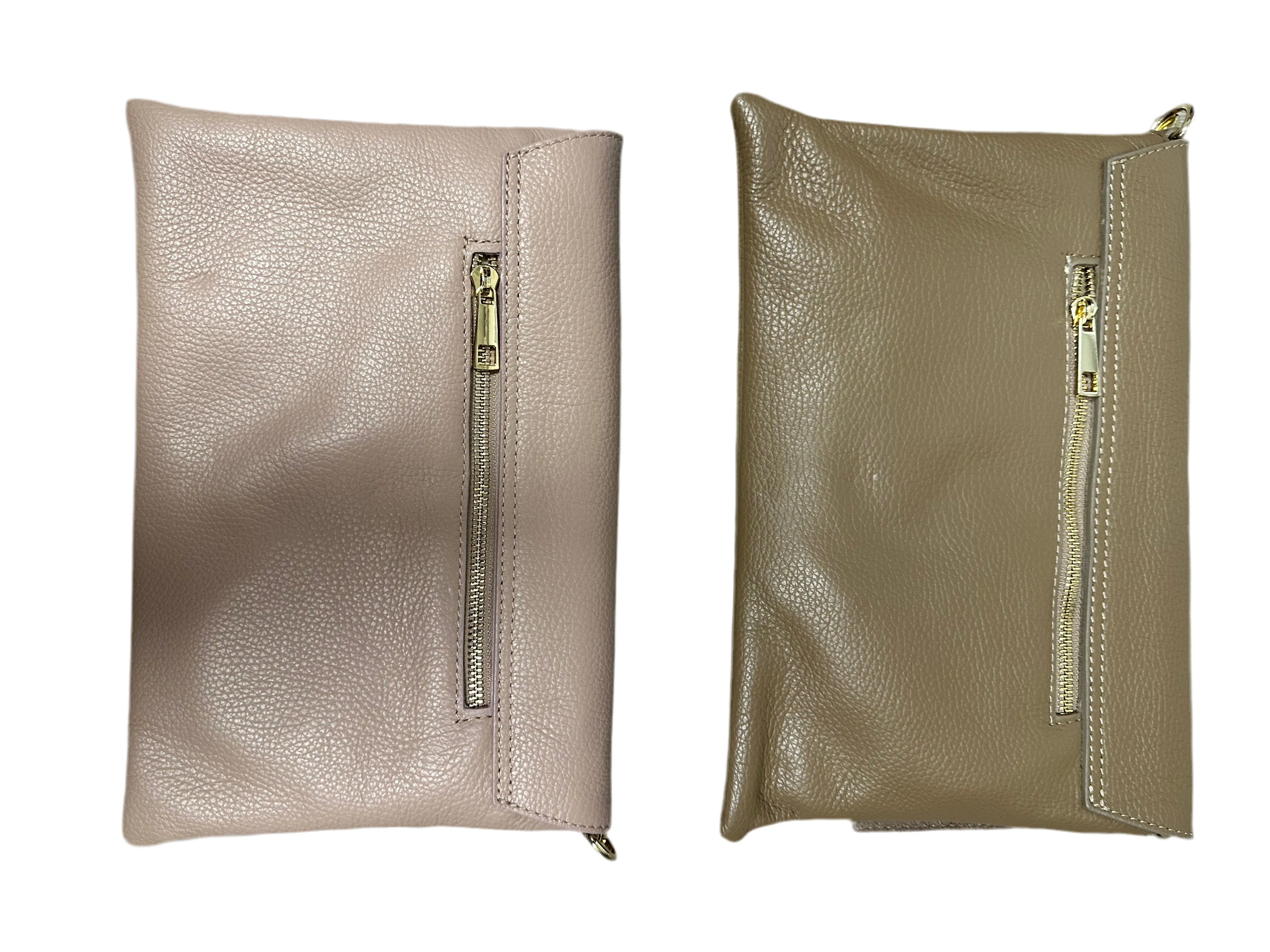 Leather Clutch With Knotted Closure