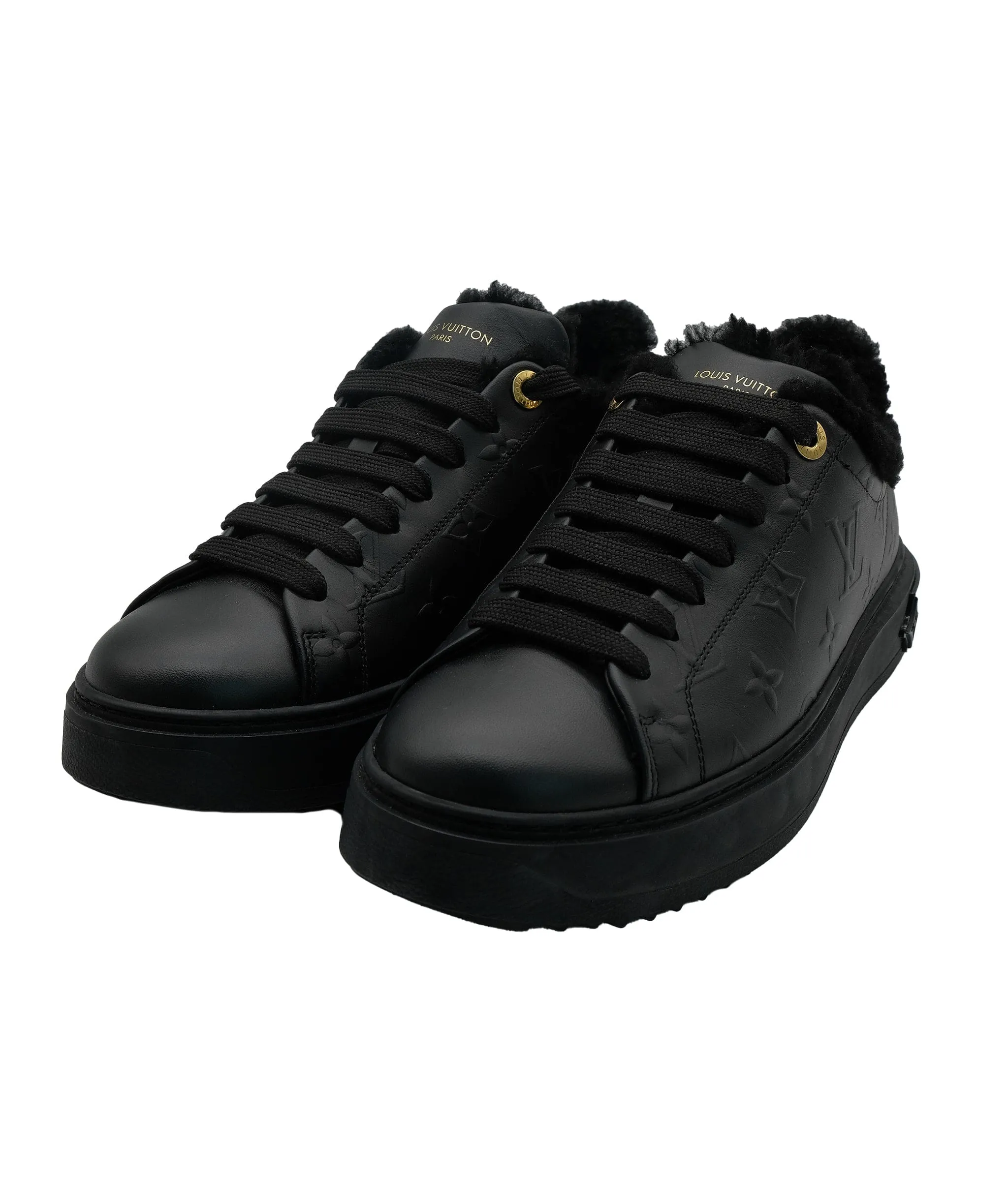 Louis Vuitton Black Trainers 39 RJC2665