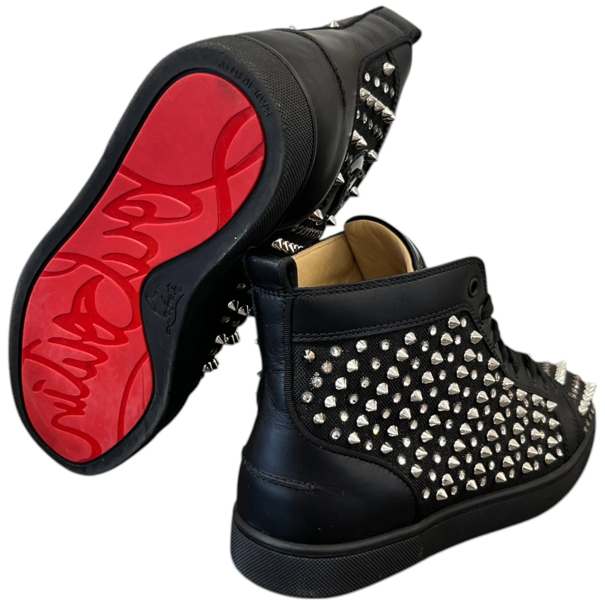 Men's Louis Spikes High Trainers Black Size EU 40 / UK 6