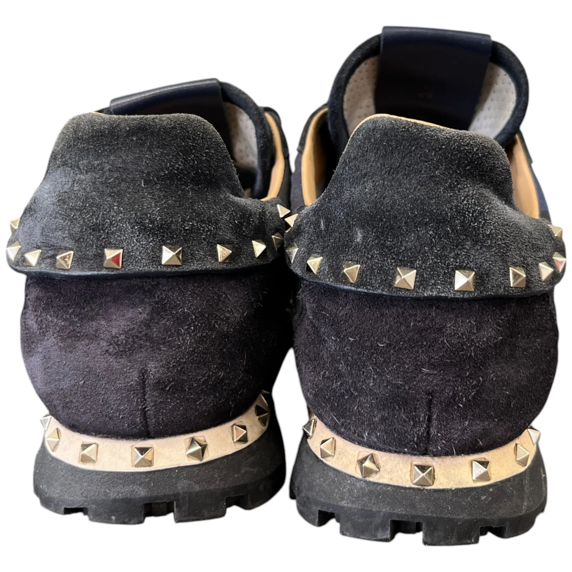 Men's Rockstud Low Trainers Navy Size EU 39.5 / UK 5.5