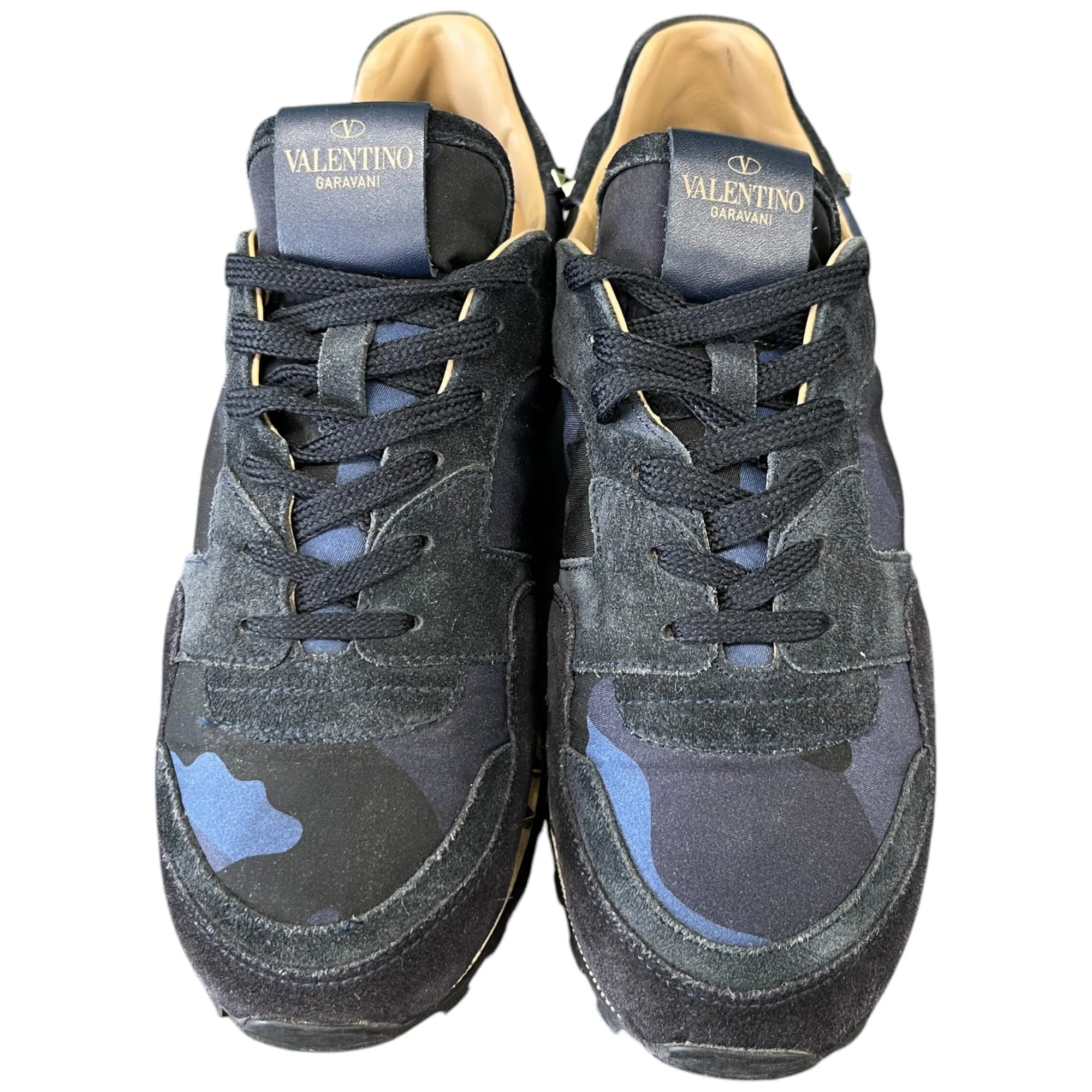 Men's Rockstud Low Trainers Navy Size EU 39.5 / UK 5.5