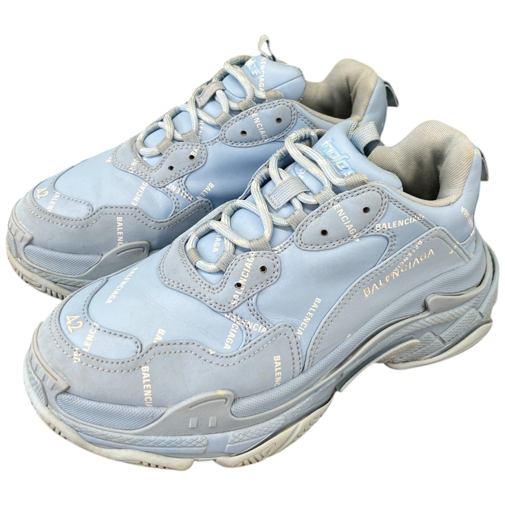 Men's Triple S Low Trainers Blue Size EU 42 / UK 8