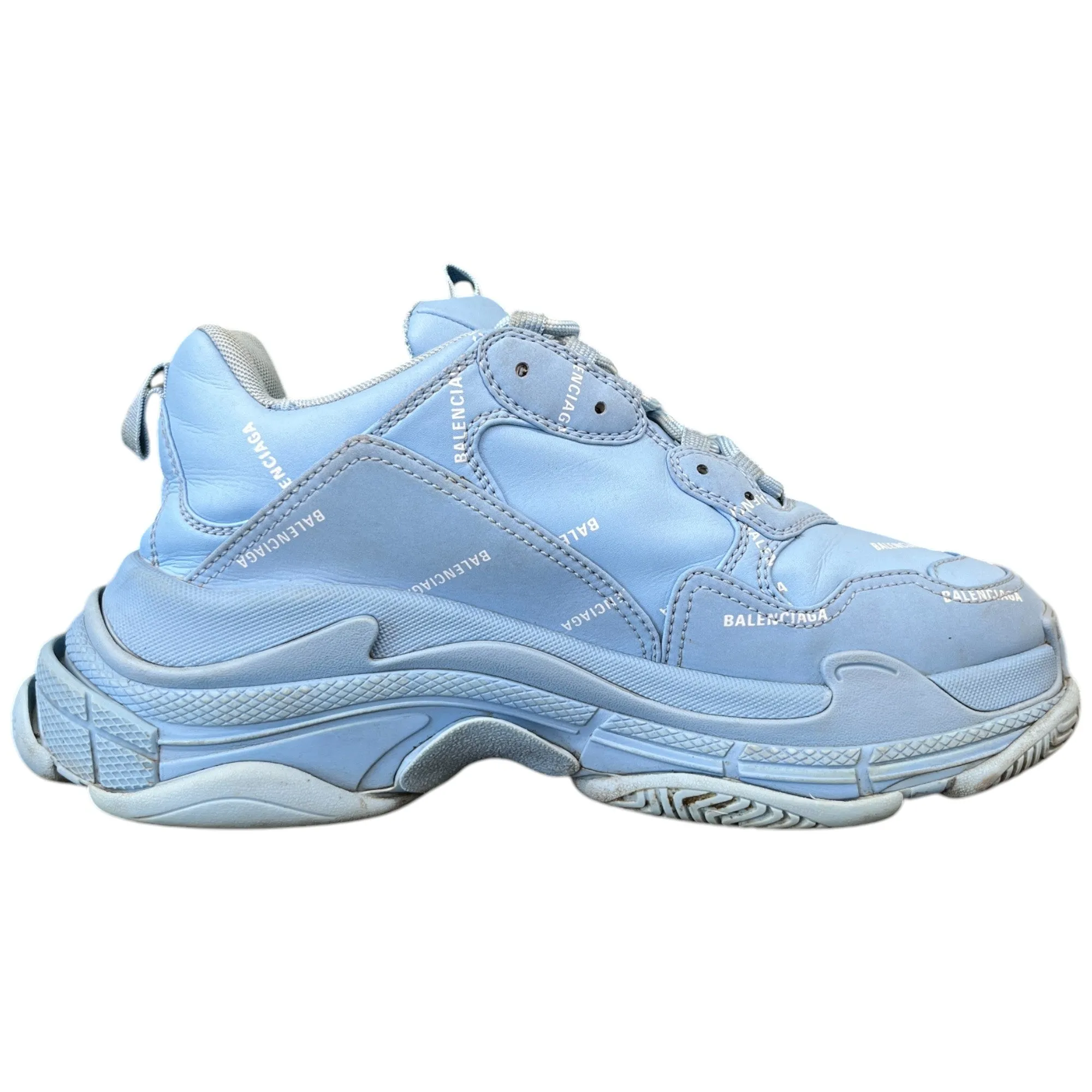 Men's Triple S Low Trainers Blue Size EU 42 / UK 8