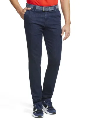 Oslo Coolmax Stretch Waist Denim Trousers - Dark Stone
