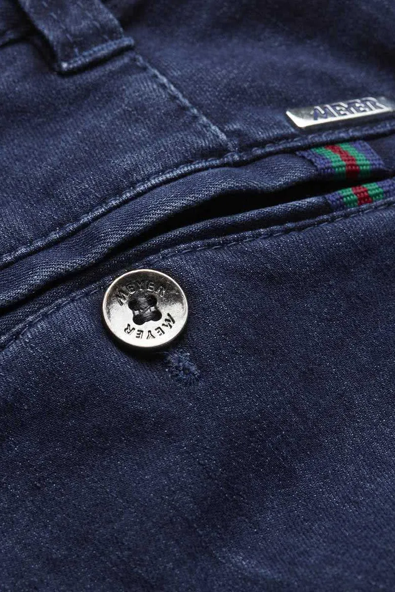 Oslo Coolmax Stretch Waist Denim Trousers - Dark Stone