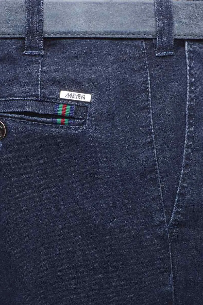 Oslo Coolmax Stretch Waist Denim Trousers - Dark Stone