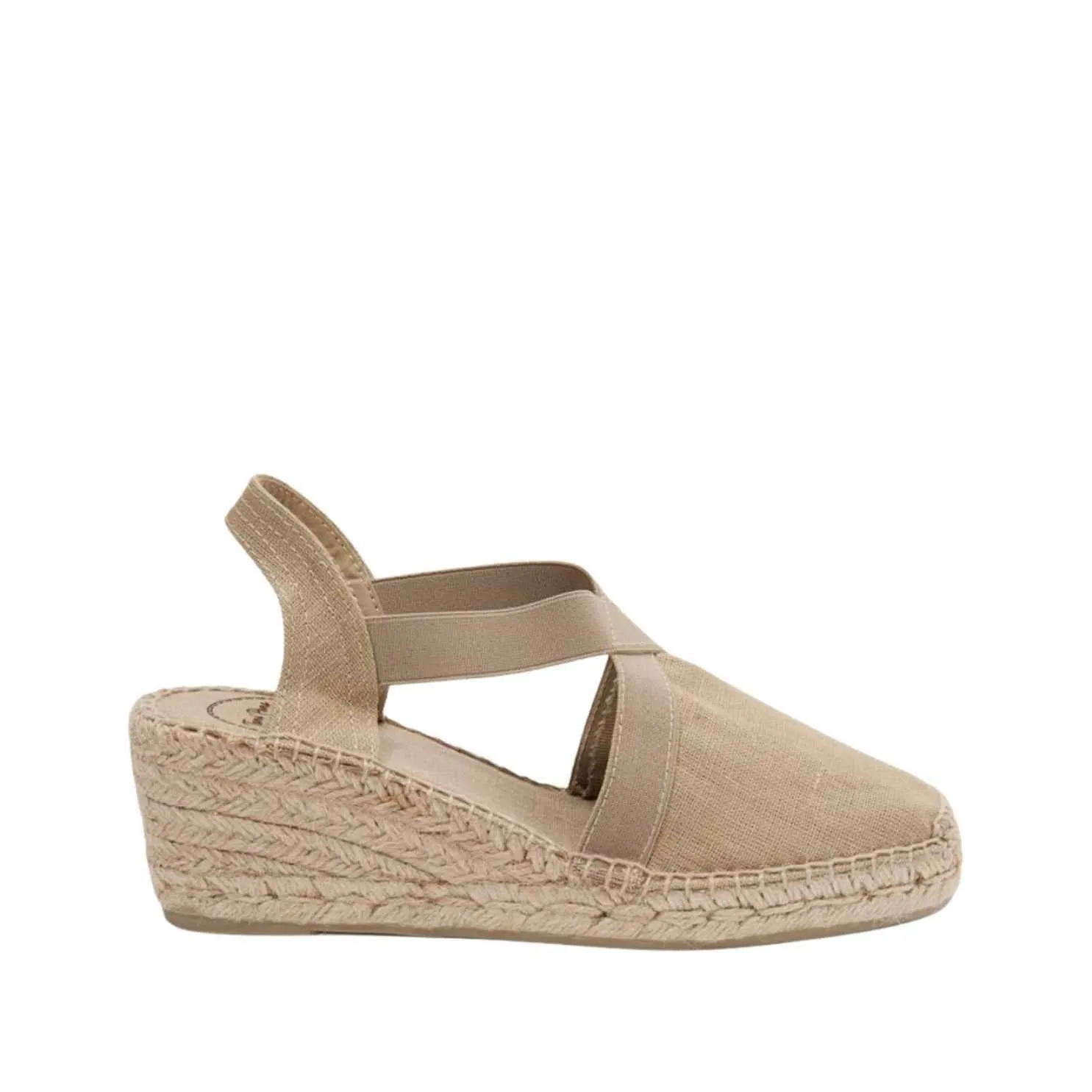 Plain Linen Wedge Espadrille for Women - Ter