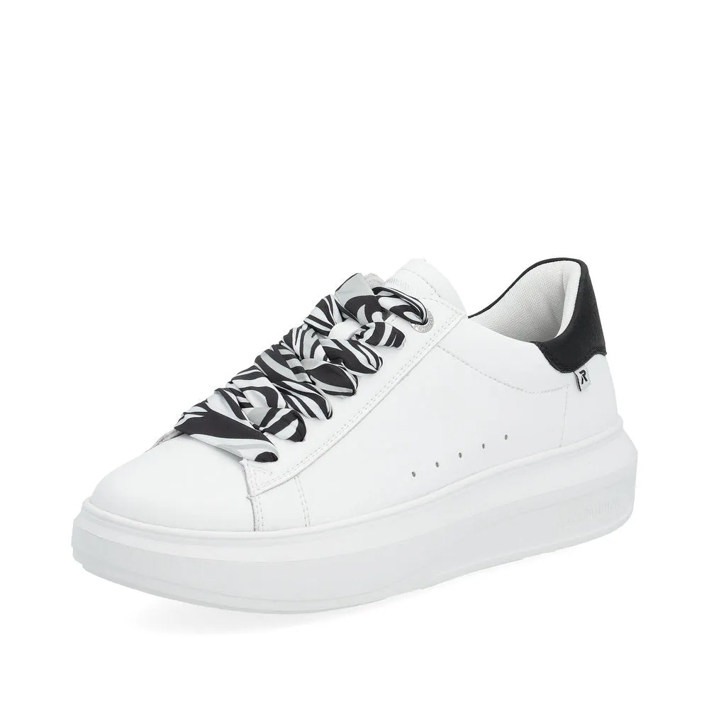 Rieker Evolution Ladies Contrast Lace Sneaker