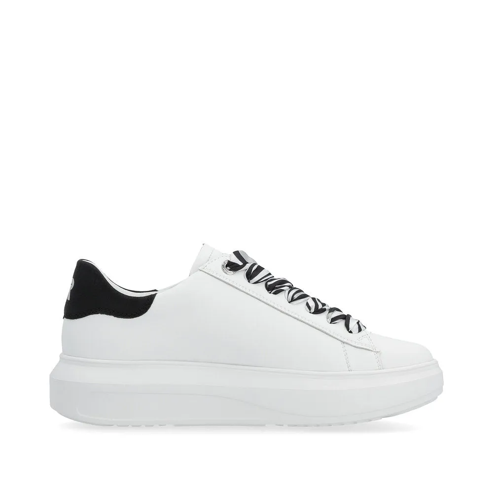 Rieker Evolution Ladies Contrast Lace Sneaker