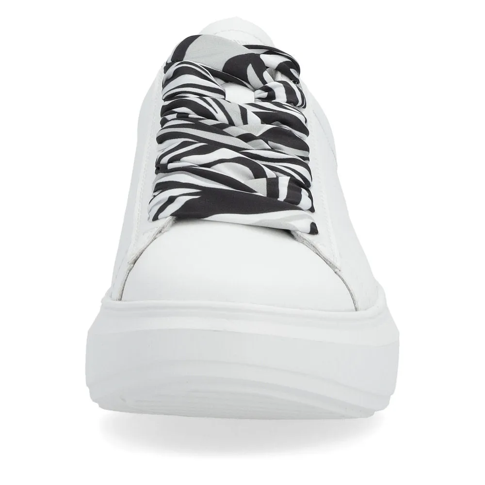 Rieker Evolution Ladies Contrast Lace Sneaker