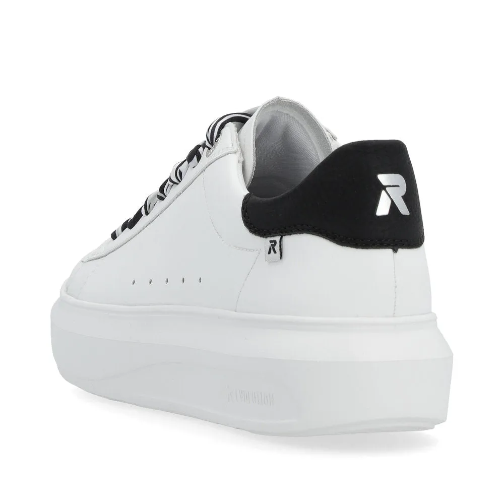 Rieker Evolution Ladies Contrast Lace Sneaker