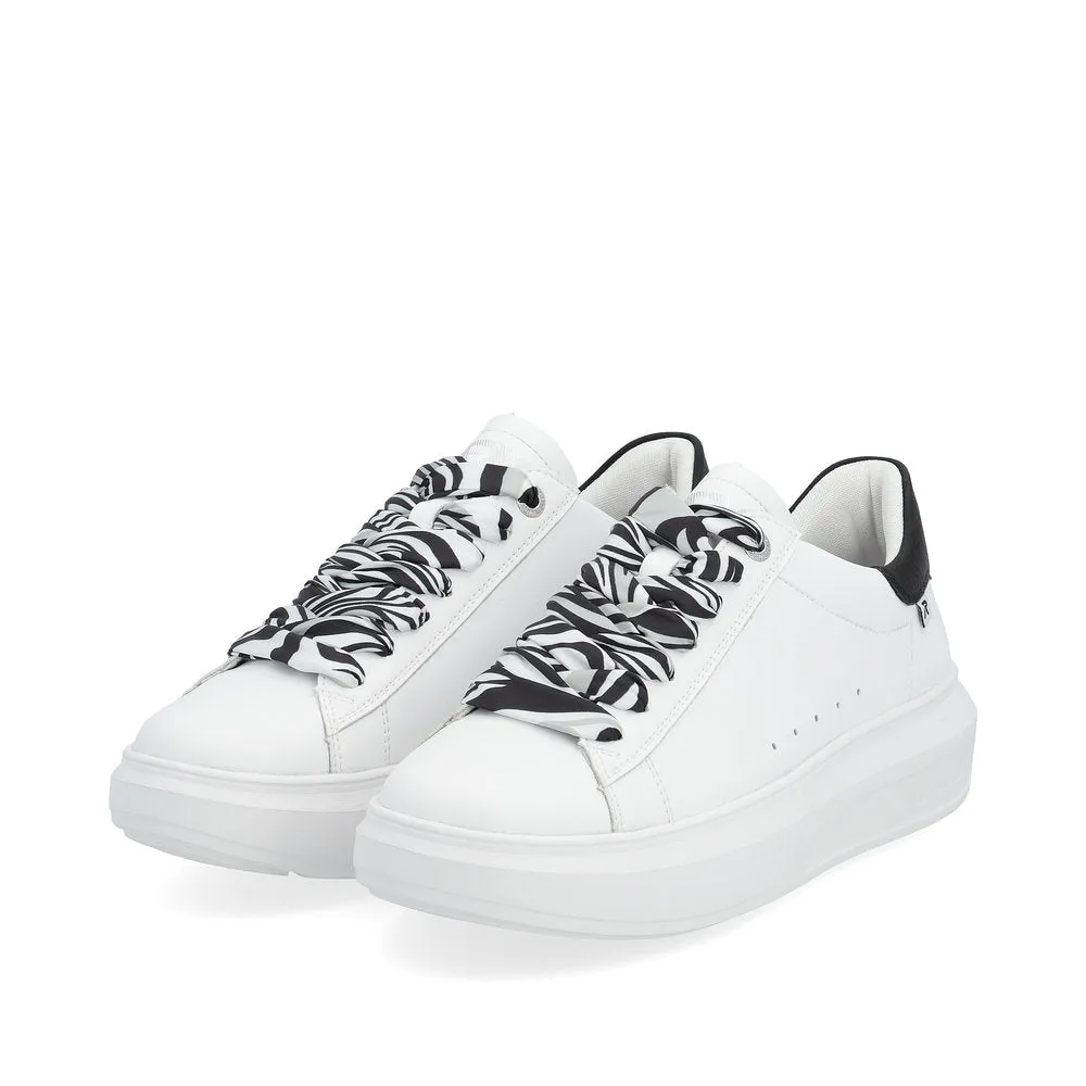 Rieker Evolution Ladies Contrast Lace Sneaker