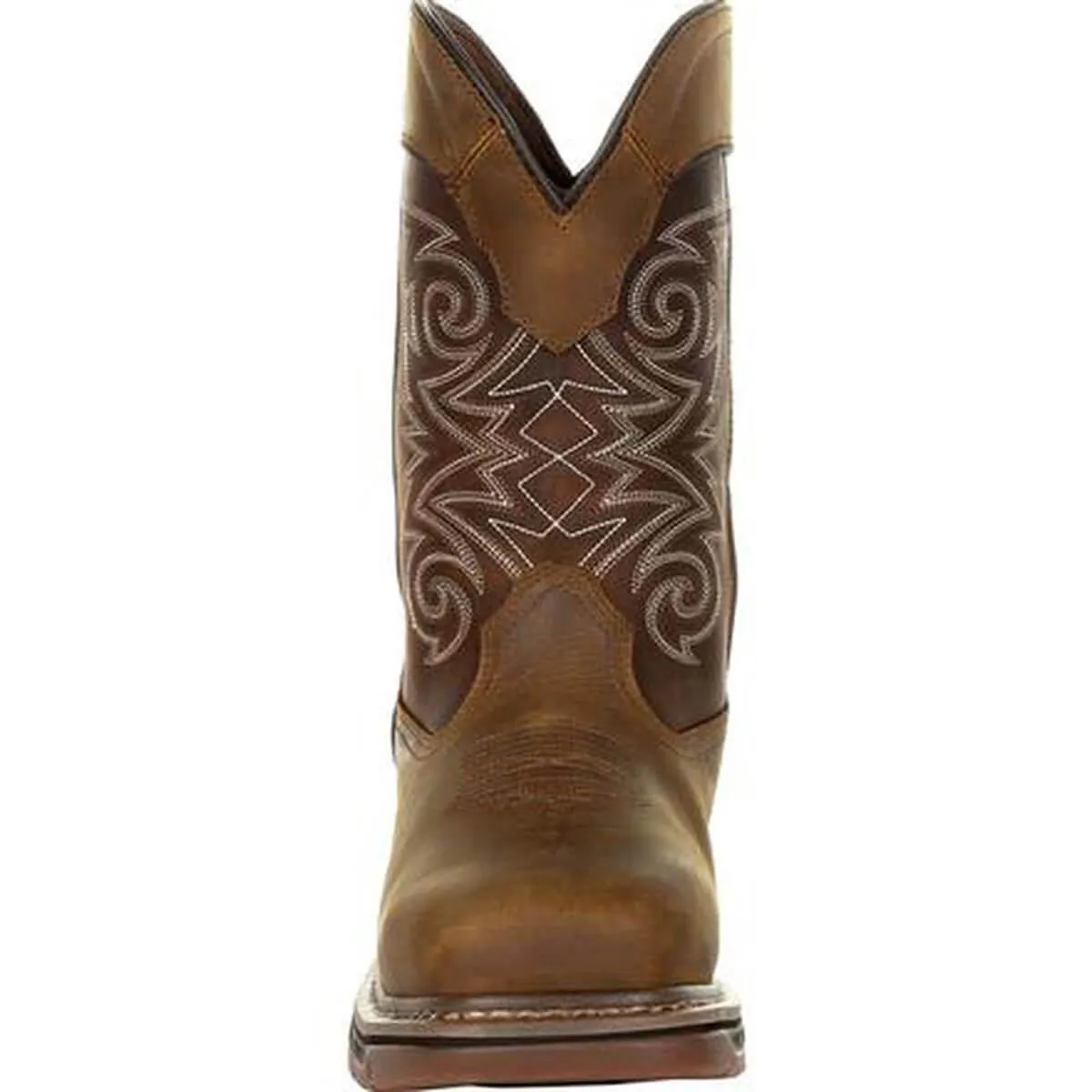 Rocky Men's Western Boot - Iron Skull Medium Brown Chocolate, Size 9W | RKW0314-090-W