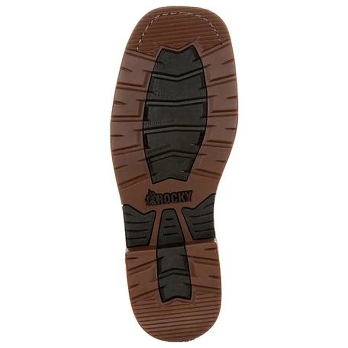 Rocky Men's Western Boot - Iron Skull Medium Brown Chocolate, Size 9W | RKW0314-090-W
