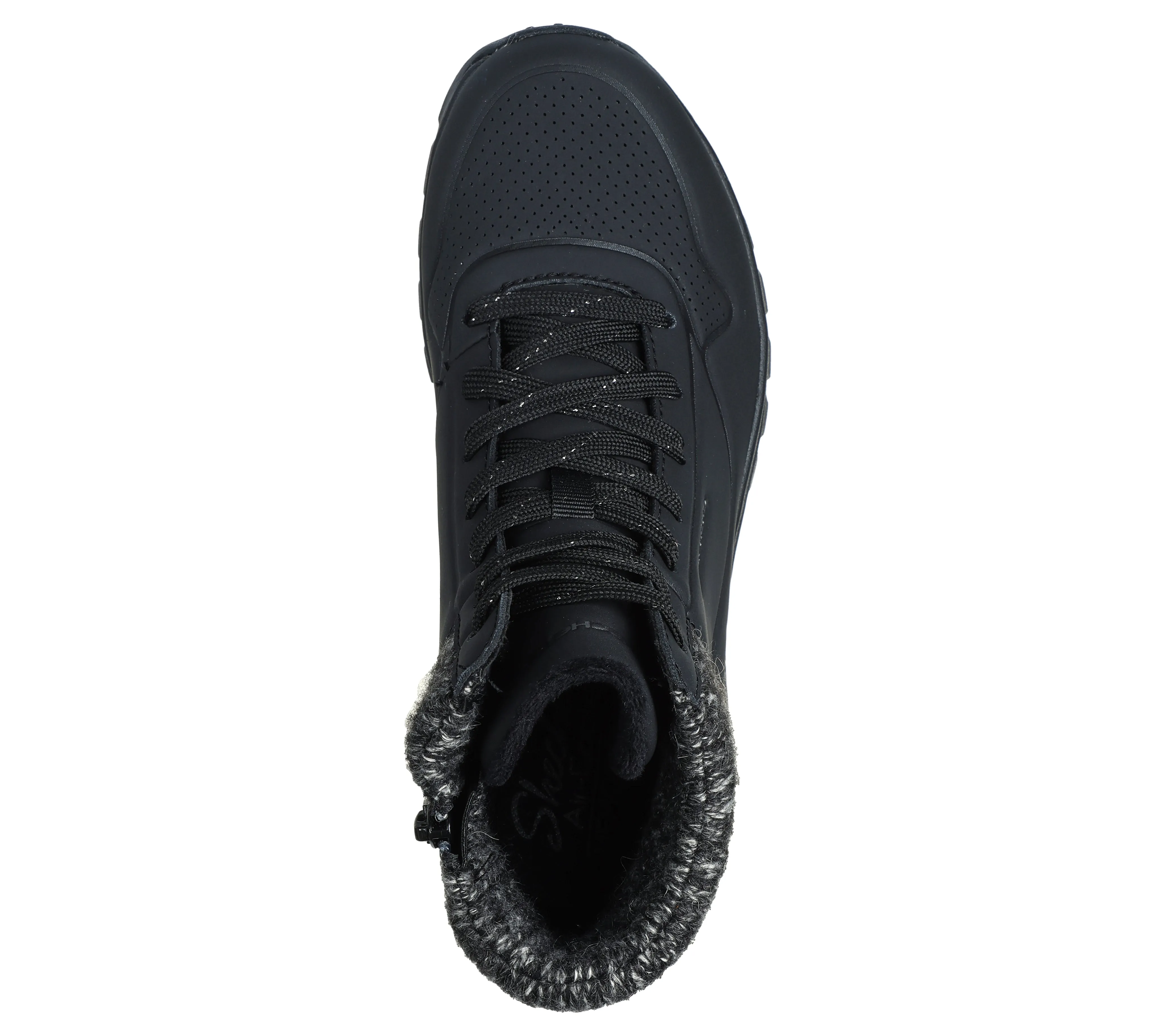 Skechers Womens 167988/BLK Black Uno Rugged Casual Comfort Boots
