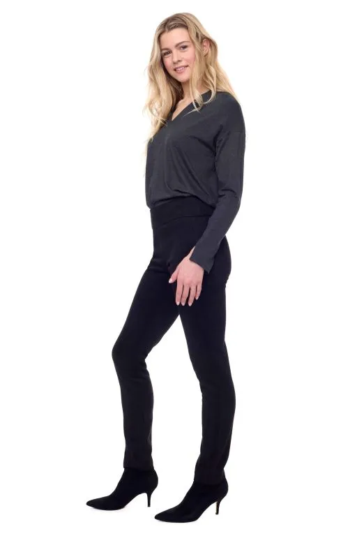 Vegan Suede Slim Cut Pant
