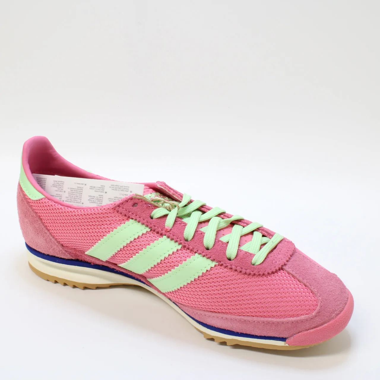 Womens Adidas Sl 72 Trainers Pink Fusion Semi Green Spark Lucid Blue Uk Size 4.5