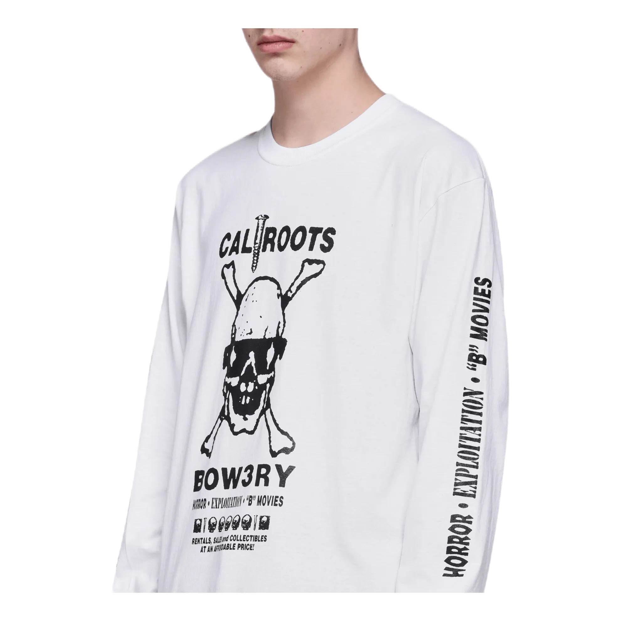X Caliroots Long Sleeve Tee White